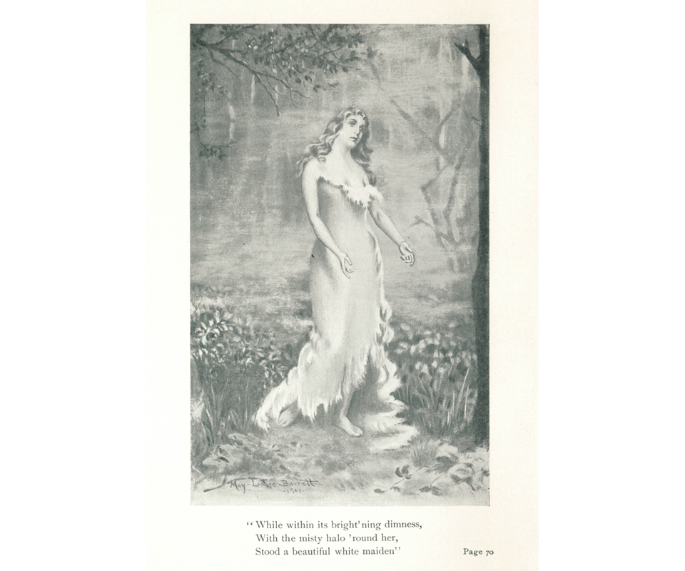 Virginia Dare in the Frontispiece of The White Doe