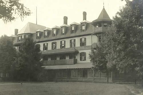 The Mountain  Park Inn in Hot Springs, NC as it appeared in the early 20th Century