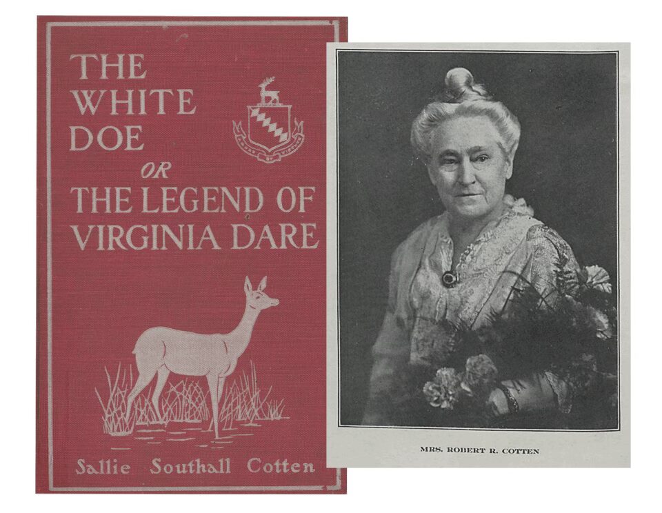 Sallie Southall Cotten and the cover of The White Doe